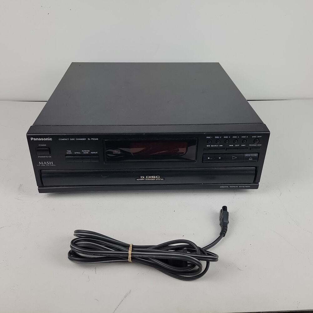 Panasonic SL-PD349 5 Disc CD Changer MASH Carousel Player Japan 1995 Tested